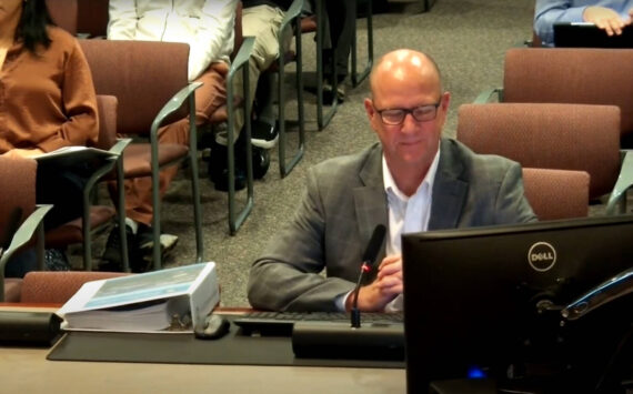 Renton public works administrator Martin Pastucha after he presented the public works budget. (Photo from Oct. 14 Committee of the Whole meeting)