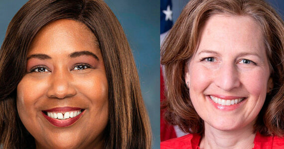 Competing for the 8th Congressional District: Carmen Goers, left, and Kim Schrier. COURTESY PHOTOS