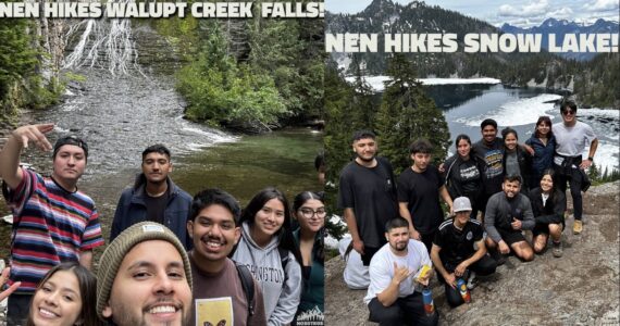 Participants from Nosotros En Naturaleza — “Us In Nature” in Spanish — on a hike. Courtesy photo