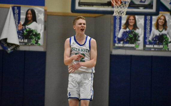 Jackson Whitaker shows a lot of emotion in the fourth quarter against the Wolverines. Ben Ray / The Reporter