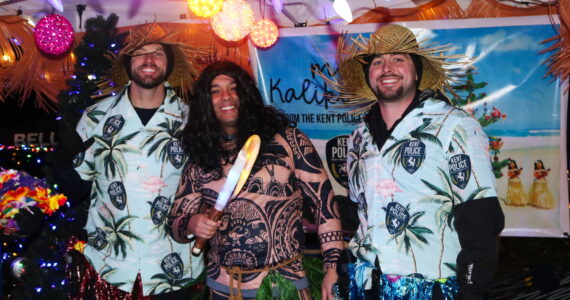 The Kent Police Department went all out with their “Moana” themed display - even Maui showed up. Photo by Bailey Jo Josie/Sound Publishing.