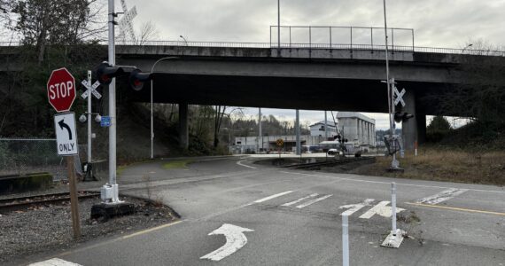 The section of Houser Way North expected to be closed. Photo by Drew Dotson/ Sound Publishing