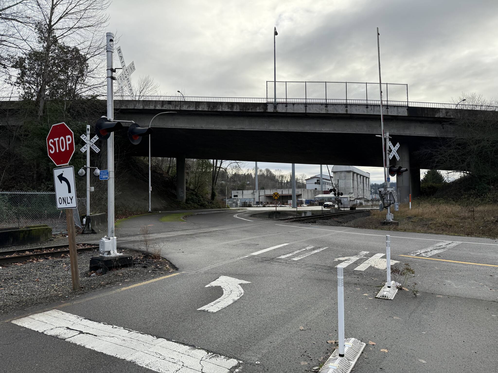 The section of Houser Way North expected to be closed. Photo by Drew Dotson/ Sound Publishing